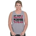 thumbnail image 3 of Breast Cancer Faith Bigger Than Fear Tank Top Tee Shirt Women Brisco Brands X, 3 of 6