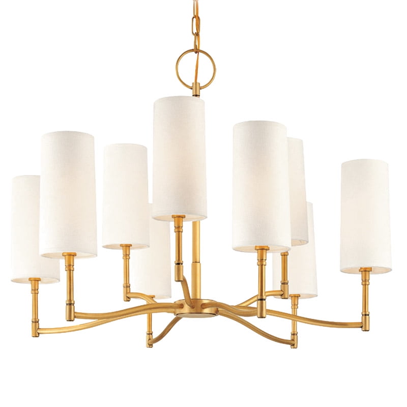 Chandeliers 9 Light With Aged Brass Finished Candelabra Bulbs 23 inch 540 Watts - Walmart.com ...