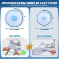 thumbnail image 3 of Waterproof Extra Wide Leg Cast Cover for Shower with Non-Slip Bottom for Leg Cast Prot y10073, 3 of 7