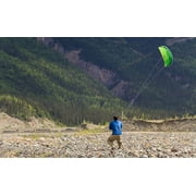 Prism Synapse 140 Foil Kite Bundle with 40ft Ribbon Kite Tail Accessory plus WBK Decals & Key Fob