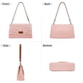 thumbnail image 4 of Wrangler Rhinestone Denim Canvas Crossbody Shoulder Bag for Women Bling Handbag, Pink, 4 of 8