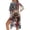Bear Paw American Flag Camo, variant on SEANATIVE Women Bikini Cover Up with Short Sleeve Loose Coverup Chiffon Kimono Flowy Lightweight Beach Coverups USA Theme 4th of July Outfits for USA 250th Anniversary Wear, Retro USA Flag