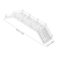 thumbnail image 2 of IFANLANDOR Bridge For Fairy Garden White Plastic Miniature Bridge Model Collectors Micro Landscape Projects 1Set, 2 of 7