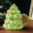 thumbnail image 4 of AuroraX Cute Christmas Tree Coffee Mug with Lid and Handle Warmer Ceramic Travel 12 Oz Coffee Mug Novelty Dishwasher and Microwave Safe Funny Cup Birthday Gifts for Women Men Office Coworkers, 4 of 6