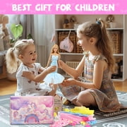 ECORELF 100 Pcs Doll Clothes and Accessories Set for 11.5 inch Doll -Complete Fashion Outfit Collection for Girls