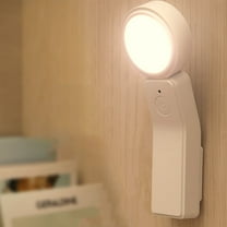 Wall Mounted Desk Lamp | Rotatable Head | 3 Color Modes | Dimmable Touch Sensor | Home Office Reading Light | Soft Flicker-Free LED | USB Rechargeable | White | 13x4cm | 1 Pack