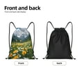 thumbnail image 2 of Hirioo Mountain Daisy Meadow Print Drawstring Backpack Bag Sport Versatile Sports Backpack for Gym, Travel, Swimming, Beach, 2 of 9