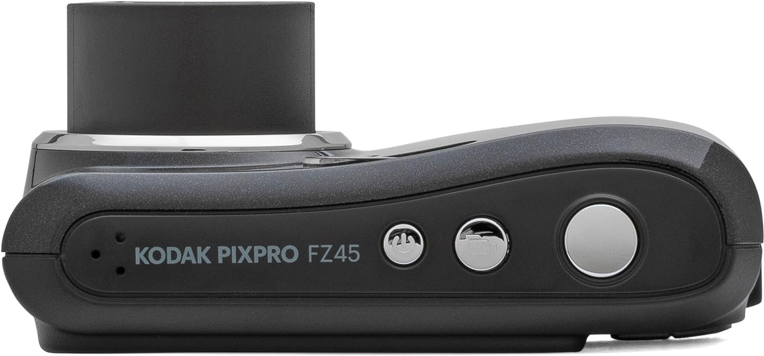 Kodak PIXPRO FZ45 16MP Digital Camera 4X Optical Zoom 27mm Wide Angle 1080P Full HD Video 2.7" LCD Camera Black + 64GB Card and Reader + Case + Memory Wallet + Tripod + Cleaning Bundle
