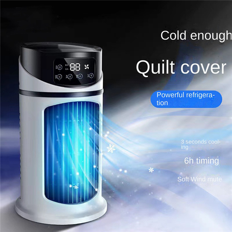 Portable Air Conditioner Home Mini Air Cooler Portable Air Conditioner for  Office 6 Gears Wind Black White - Walmart.com