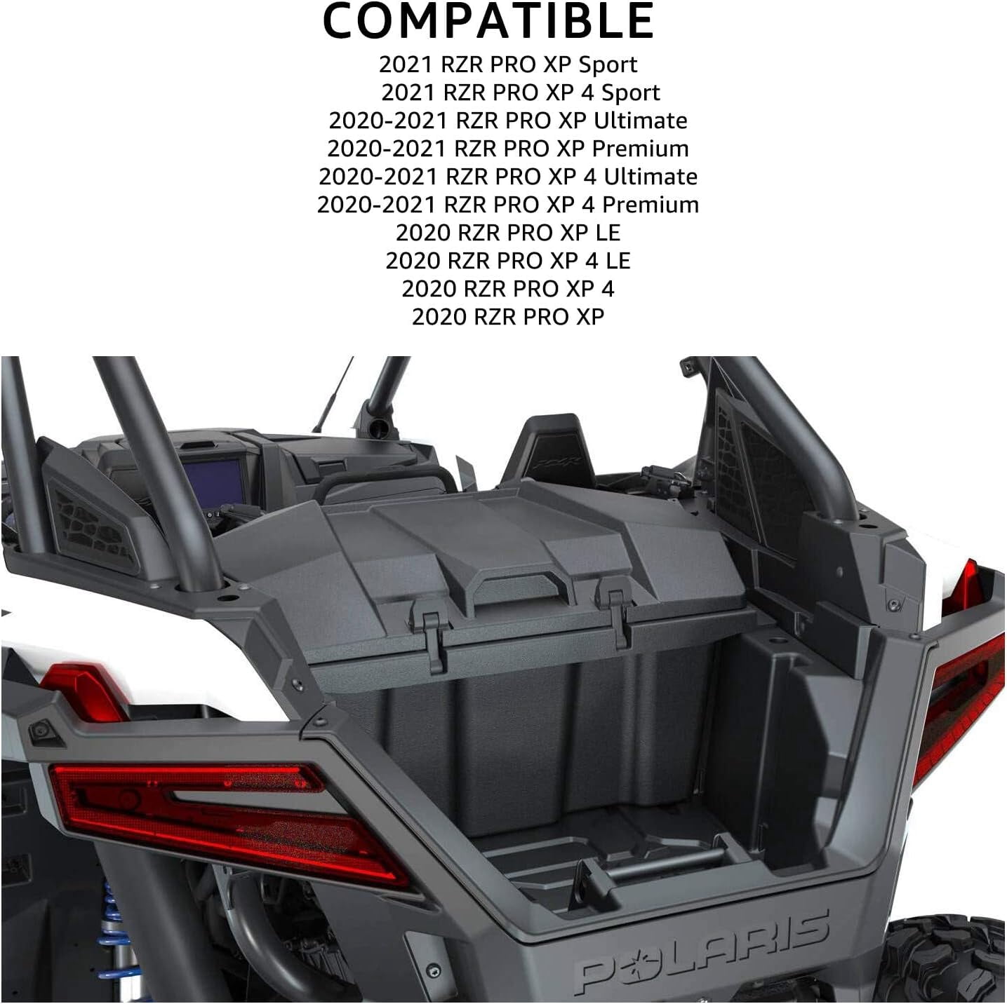A & UTV PRO 73 QT Rear Cargo Box for 2020-2023 Polaris RZR PRO XP/PRO XP 4