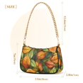 thumbnail image 3 of FORMRS Womens Shoulder Bag with Chain Strap Clutch Purse Cute Tote Handbag, Green Retro Leaves, 3 of 7