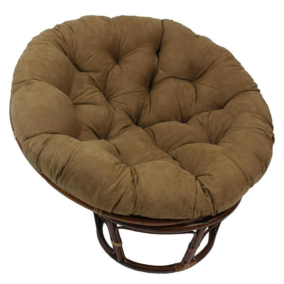 44-inch Solid Micro Suede Papasan Cushion (Fits 42-inch Papasan Frame) - Camel