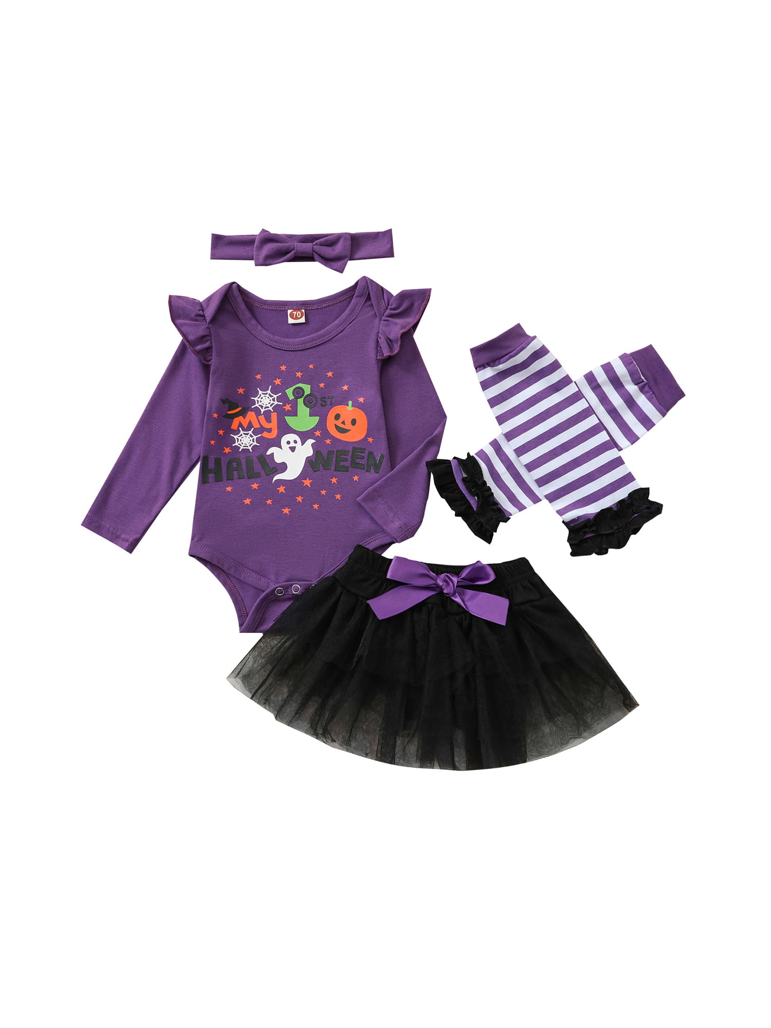 Infant Purple Jumpsuit Zebra Rose Baby Girl Dress Purple Zebra Skirt Set NB-12M 