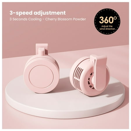 

Portable Fan Clip-On Wearable Neck Fan 3 Speeds Mini Summer Outdoor Cooler