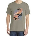 thumbnail image 2 of Wild Bobby, Cute Lunar Space Turtles, Animal Lover, Garment-Dyed Washed Look Short Sleeve T-Shirt, Sand, Small, 2 of 3