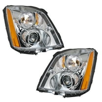 SHZAITOR For 2008-11 Cadillac DTS Headlight HID/Xenon Projector Chrome Housing Right Left