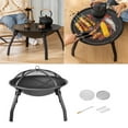 thumbnail image 2 of hejhncii Foldable Iron BBQ Camp Stove Optimized Airflows for Family Gatherings, 2 of 16