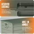 thumbnail image 5 of SUNCROWN Outdoor 75 Gallon Storage Deck Box, Weatherproof Woodgrain Patio Storage Box for Balcony, Garden, Backyard (Green), 5 of 7