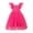 Glisme1072-Hot Pink, variant on Glisme Fashion Girls Dresses Size 18-24 M Ruffle Short Sleeve Square Neck Backless Tutu Dress Kids Wedding Elegant Dress Clothing Black Sundress For Girl
