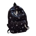 thumbnail image 5 of Bow Print Nylon Backpack, Lightweight Large Capacity Casual Daypack, Multi Pocket Adjustable Shoulder Strap Bookbag for School Daily Travel, 5 of 5
