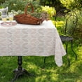 thumbnail image 2 of Outdoor Tablecloth with Umbrella Hole, Spring & Summer Outdoor Tablecloth, Fabric Spill Proof and Waterproof with Zipper Floral Tablecloth for Spring/Summer/Party/Picnic Rectangle 60 x 84 in, 2 of 6