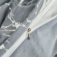 thumbnail image 2 of Move Over Gray Marble Bedding Sets Twin Silver Metallic Marble Textured Pattern Raina Marble Duvet Cover Set No Filling, 2 of 7