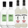 Nkd Distillery Tequila 2 Pack Alternative Premium Non-Alcoholic Spirit 750 ML Bottles w 2 Pack Owen’s Mixers Ginger Beer 750 ML Bottles - A