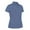 Ocean blue/Navy, variant on Monterey Club Women's Heather Mixed Tailored Collar Golf Polo Shirt #2694
