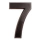 thumbnail image 2 of Plástico ABS Gris Plateado Autoadhesivo 0-9 De Número De Puerta Señal De Dirección Del Hotel De Numero 7, 2 of 7