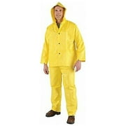 Yellow Wizard .28 mm Nylon And PVC 3-Piece Rain Suit With Detachable Hood And Bib Pants