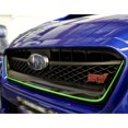 thumbnail image 3 of Xotic Tech for Subaru WRX STI 2015-2017 Front Grille Pinstripe Vinyl Sticker, Fluorescent Green Pre-cut Styling Front Hood Panel Edge Molding Trim Decal, 3 of 8
