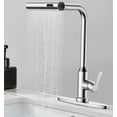thumbnail image 1 of Grifo de Cocina, 360°Giratorio Llaves para Fregadero de Cocina Extraíble de Agua Fría y Caliente, Acero Inoxidable 304, Monomando para Fregadero, Estilo Cascada, 1 of 6