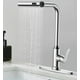 thumbnail image 1 of Grifo de Cocina, 360°Giratorio Llaves para Fregadero de Cocina Extraíble de Agua Fría y Caliente, Acero Inoxidable 304, Monomando para Fregadero, Estilo Cascada, 1 of 6