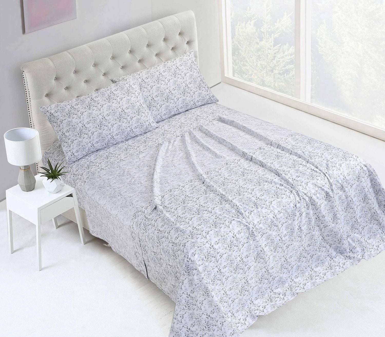 Ensemble de draps en microfibre imprimé 4 pièces