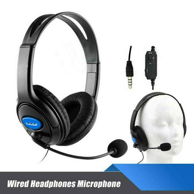 P4 890 .5mm Wired Gaming Headset Headphs with Mic for Switch Noise Cancelling Soft Memory Earmuffs