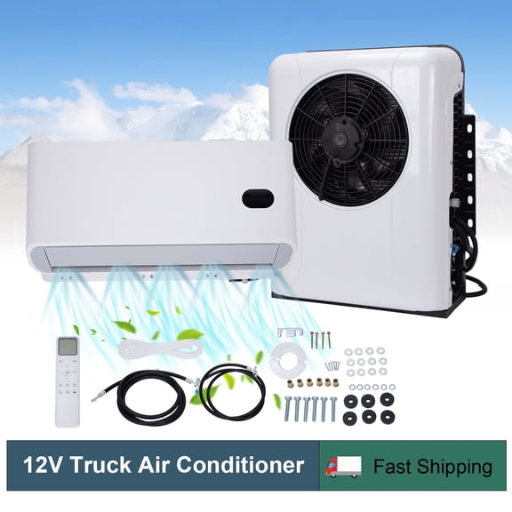 A/C Kit Vehicle Split Air Conditioner Universal For Truck Bus RV 12000 BTU 12V