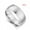 4mm Silver, variant on Unisex Stainless Steel Rings for Couples Simple U Shaped Geometry Design for Wedding Birthday Celebration or Promotion