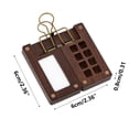 thumbnail image 3 of Fiudx Mini Caja de Acuarela, Paleta Compacta de Madera de Nogal, Tapa Magnética y Diseño de Clip, Portátil para Pintar Al Aire Libre, Duradera y Resistente, Perfecta para Artistas, 8 Compartimentos,, 3 of 4