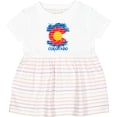 thumbnail image 3 of Inktastic Graffiti Colorado State Flag Girls Baby Dress, 3 of 5