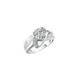 thumbnail image 3 of RYLOS Rings for Women Sterling Silver Ring Oval 9X7MM Gemstone & Diamonds Classic Design April White Topaz Jewelry for Women Size 5, 3 of 7