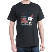 CafePress Snoopy Happy B-Day America 100% Cotton T-Shirt by