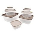 thumbnail image 5 of Mainstays 14 Piece Teal Plastic Food Storage Set, Gray Ombre, Ideal Use for Meal Prep and Batch Cooking, 5 of 6