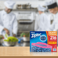thumbnail image 2 of Ziploc Storage Quart Bags with Grip 'n Seal Technology, 216 Count, 2 of 9
