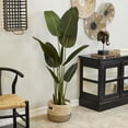 thumbnail image 2 of DecMode 57" Artificial Bird of Paradise Plant in Realistic Leaves and Black Plastic Pot, 2 of 8