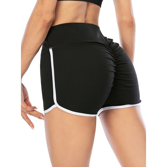 Tinglu Skinny Shorts Stretch Fitness Short Pants Women Booty Leggings
