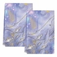thumbnail image 2 of Purple Whales Coastal Kitchen Towels Set of 2, Beach Sea Ocean Nautical Absorbent Dish Towels for Kitchen, Microfiber Hand Towel, Quick Drying Tea Towel for Cleaning Decorative Dishcloths, 2 of 7