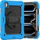 thumbnail image 1 of Funda para iPad Pro de 11 pulgadas (M4) 5.ª generación 2024, funda protectora resistente a los golpes con protector de pantalla, soporte giratorio de 360°, correa para mano/hombro, 1 of 9