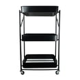 thumbnail image 3 of Carro Utilitario Plegable HW HOME de Metal con Ruedas de 3 Niveles, 3 of 4