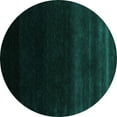 thumbnail image 1 of Ahgly Company Indoor Round Abstract Turquoise Blue Contemporary Area Rugs, 4' Round, 1 of 4