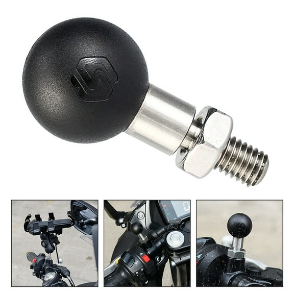 STRANDCHIC Stainless Steel Motorcycle Phone Mount 1-Pack with Non- Grip for Secure Riding and Easy Access